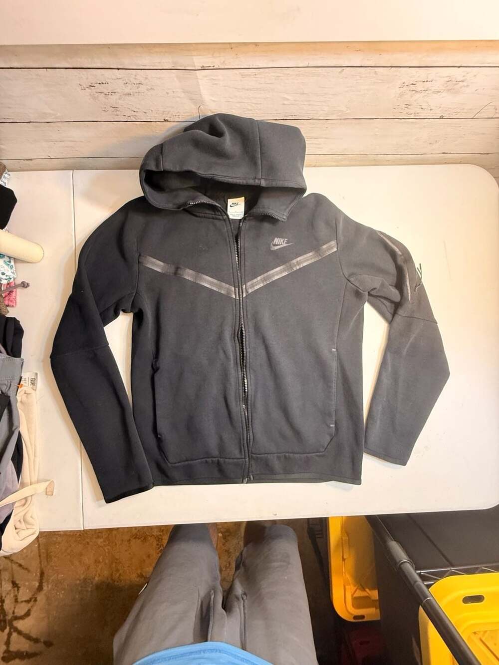 Nike Tech Fleece Full Zip Hoodie Size S Black